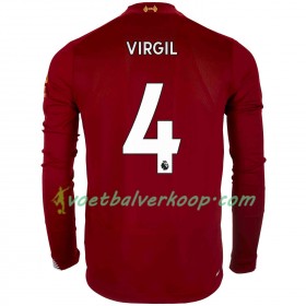 Liverpool Virgil van Dijk 4 Thuisshirt 2019/2020 Lange Mouw